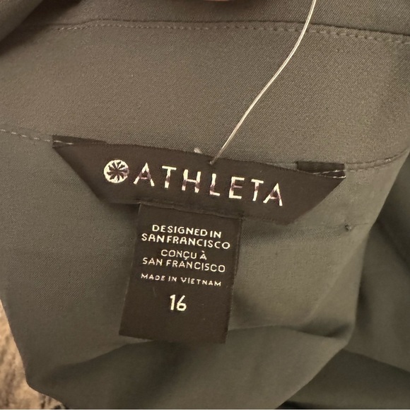 NWOT Athleta Endless Primatwill Blazer Green / Gray - Picture 13 of 13
